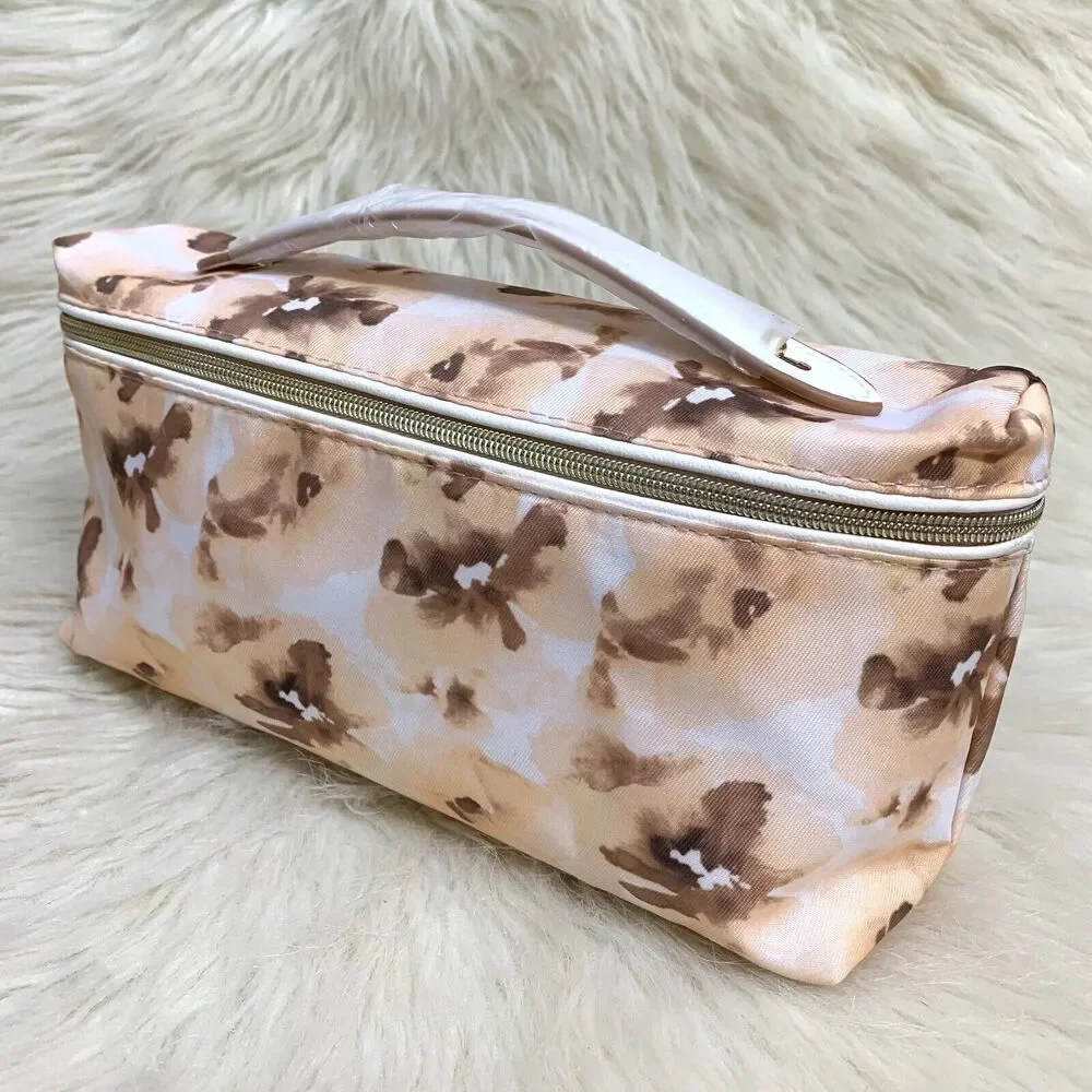 ESTEE LAUDER Abstract Floral Slim Train Case Cosmetics Bag Makeup Case